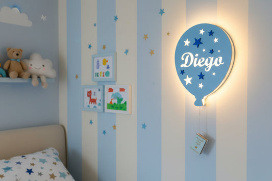 Lampada Palloncino LED da Parete - Decorazione Cameretta 3D