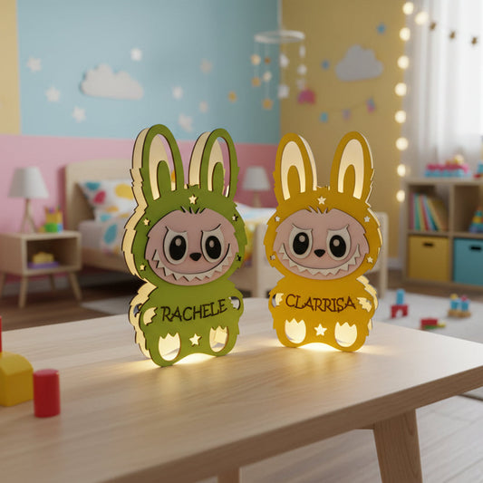 Lampada Bubu LED 3D Personalizzata - Luce Notturna Colorata