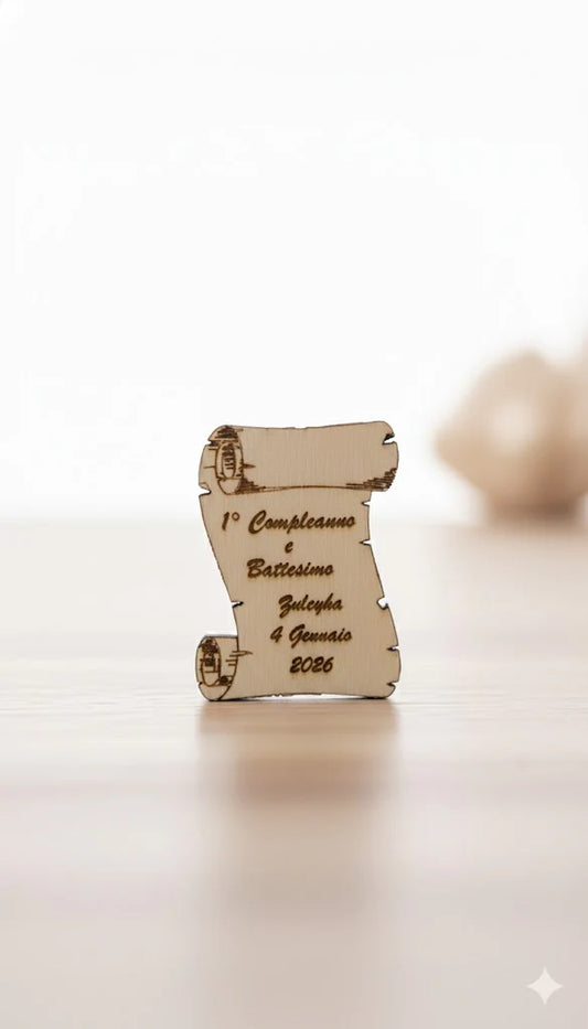 Bomboniere Personalizzate in Legno - Matrimonio Battesimo Comunione Compleanno